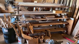 lot 42 image: Assorted Wood Planks and Boards for Construction Projects