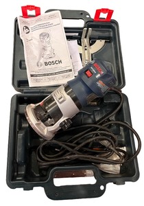 lot 164 image: Bosch GKF125CE Palm Router with Case