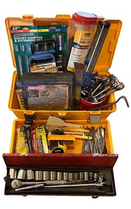 lot 168 image: Comprehensive Tool Set with Socket Adapter and Cable Ties
