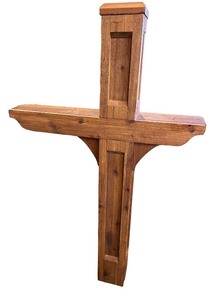 lot 208 image: Wooden Mailbox Post