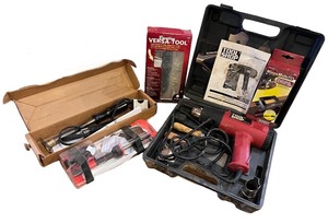 lot 211 image: Collection of Versatile Tools with Creative Versa-Tool, Soldering Iron, and Heat Gun