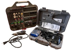 lot 215 image: Dremel Rotary Tool Kit with Accessories and Case
