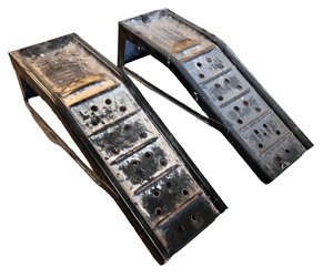 lot 217 image: Pair of Heavy-Duty Car Ramps with 7,000 LBS Capacity