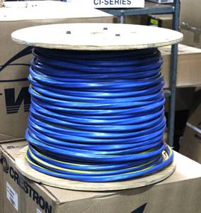 lot 46 image: 500 Foot  Feet Spool of NEW Crestron CAT5e UTP HD Plenum Rated Digital Audio & Video Media Cable