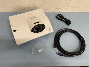 lot 18 image: Hitachi Full-Feature Short-Throw Wide Angle LCD Projector with HDMI Input and ONLY 29 Hours of Use