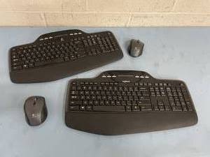 lot 84 image: Lot of 2 - Logitech MK710 Performance Wireless Keyboard and Mouse Computer Accessories