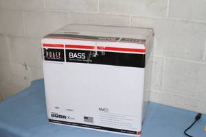 lot 96 image: NEW in Box  Phase Technologies PhaseTech HV81 8 Home Theater Subwoofer Sub Woofer  Bass Pro Audio Speaker