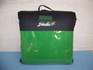 lot 102 image: Digital Juice ChromaPop Studio Portable Lightweight Green Screen - Large Size for Shooting Large Objects