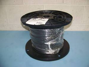 lot 104 image: New Spool  Reel of Liberty Pro AV Solutions 24-4P-L5-EN-BLK Category 5e CAT5 UTP Unshielded 24 AWG Cable