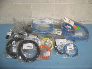 lot 109 image: Large Lot  Entire Box (Weighing 12 lbs) of Various Length CAT Network Cables with RJ45 Connectors