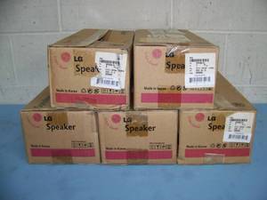 lot 123 image: New in Box  Lot of 5 PAIRS  LG Hidden 10-Watt Display Audio Speakers