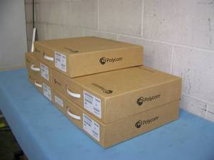 lot 129 image: Lot of 5 - New - Polycom RealPresence TRIO 8500 Professional Audio Conferencing Systems