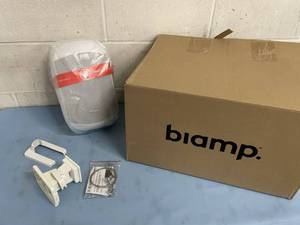 lot 121 image: New Biamp (Canford) Apart MASK6CT Pro Audio Loudspeaker - Includes Click Mount Wall Unit - White