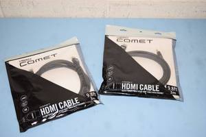 lot 119 image: Lot of 2 - NEW - Liberty AV Solutions Comet 4K High Speed 3-Meter 9 HDMI Cables