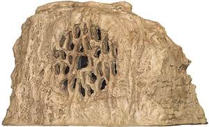 lot 105 image: New in Box Rockustics Rocquette Sandstone Color Rock-Shaped Outdoor Patio  Landscaping Pro Audio Speaker