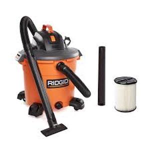 lot 10 image: RIDGID 16 Gallon 5.0 Peak HP NXT Shop Vacuum Wet Dry Vac with General Debris Filter, Locking Hose and Accessory Attachments Customer Returns See Pictures