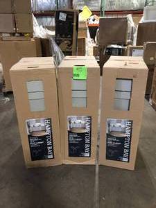 lot 24 image: Lot of Hampton Bay Westfield Shaker Dusk Gray 12 in. Base Cabinet    Customer Returns See Pictures