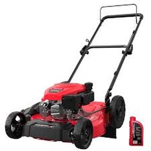 lot 28 image: PowerSmart 21 in 2-in-1 side discharge Gas Push Lawn Mower Customer Returns See Pictures