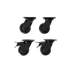 lot 33 image: Lot of Husky 4 in. Caster Kit for Heavy Duty Welded Steel Garage Base Cabinets  Customer Returns See Pictures