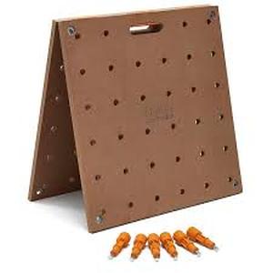 lot 34 image: BORA Centipede 24 in. x 48 in. Workbench Top for Sawhorse with 34 in. Dog Holes  Customer Returns See Pictures