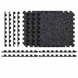 lot 40 image: Lot of  TrafficMaster Black 24 in. W x 24 in. L x 0.47 in. Foam Interlocking Gym Floor Tiles (6 TilesPack) (24 sq. ft.) Customer Returns See Pictures