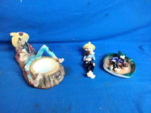 lot 51 image: Rare Sleeping Hillbilly Moonshine Jug Vintage Ceramics