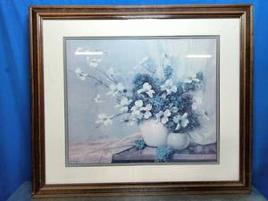lot 67 image: A. D. Greer (1904 - 1998) American Painter - Floral Still Life Lithograph