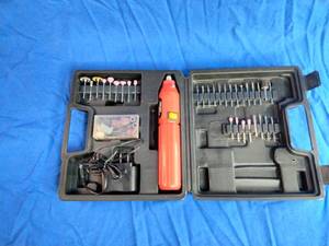 lot 81 image: Stalwart 60-Pc. 3.6V Cordless Rotary Tool Set
