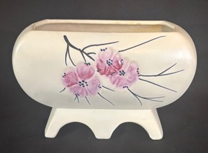 lot 27 image: Vintage McCoy Pottery Cherry Blossom Planter from the Springwood Collection