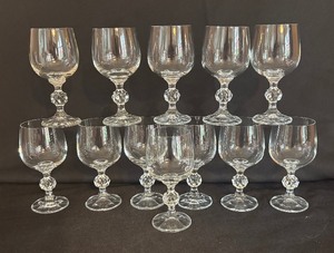lot 106 image: Bohemia Claudia Crystal Ball Stemware