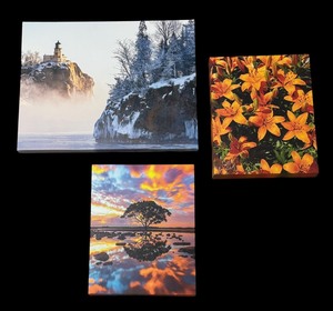 lot 112 image: Three Scenic Canvas Photographic Prints