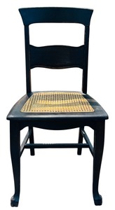 lot 59 image: Beautiful Vintage Caned Seat Wooden Dining Chair