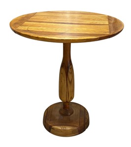 lot 160 image: Beautiful Vintage Wooden Pedestal Accent Table