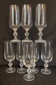 lot 171 image: Bohemia Claudia Crystal Stemmware
