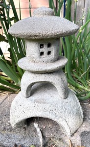 lot 205 image: Cement Pagoda Garden Statue