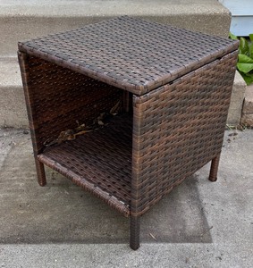 lot 212 image: Woven Accent Table