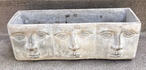 lot 218 image: Fun Face Planter Box