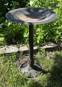 lot 219 image: Metal Birdbath