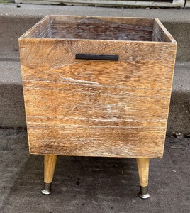 lot 220 image: Distressed Wood Planter Box