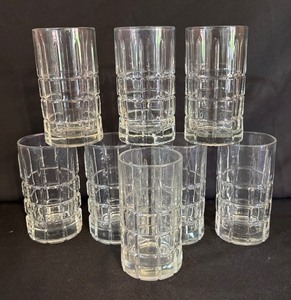 lot 228 image: Anchor Hocking Tartan Manchester Ice Tea Glasses