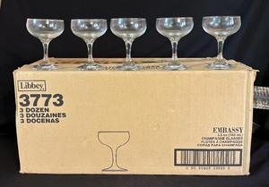 lot 232 image: Libbey Embassy Champagne Stemware