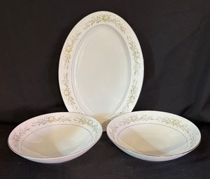 lot 239 image: Rhapsody Platter and Serving Bowls by Grace China