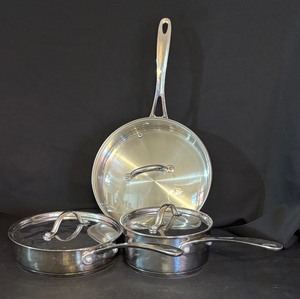 lot 242 image: Cooking Club of America Pots and Pans with Lids