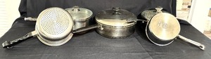 lot 200 image: Nice Pots and Pans, Some Stainless Steel by Wolfgang, Cooking Club America and More