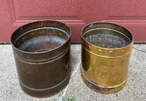 lot 85 image: Awesome Metal Planters