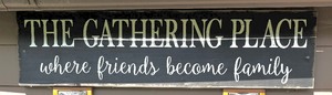 lot 187 image: Wooden Wall Hanging The Gathering Place