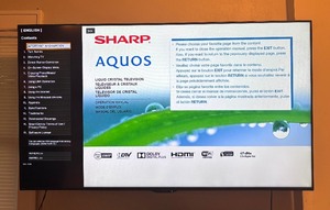 lot 11A image: Sharp Aquos 70 Inch TV Model LC-70LE66OU