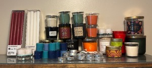 lot 302 image: Collection of New and Used Candles