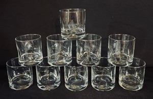lot 317 image: Libbey Crisa Impressions Old Fashion Glasses