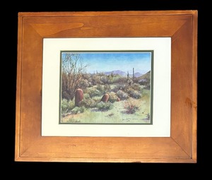 lot 319 image: Beautiful Desert Motif Limited Edition Print by Janet Hodson
